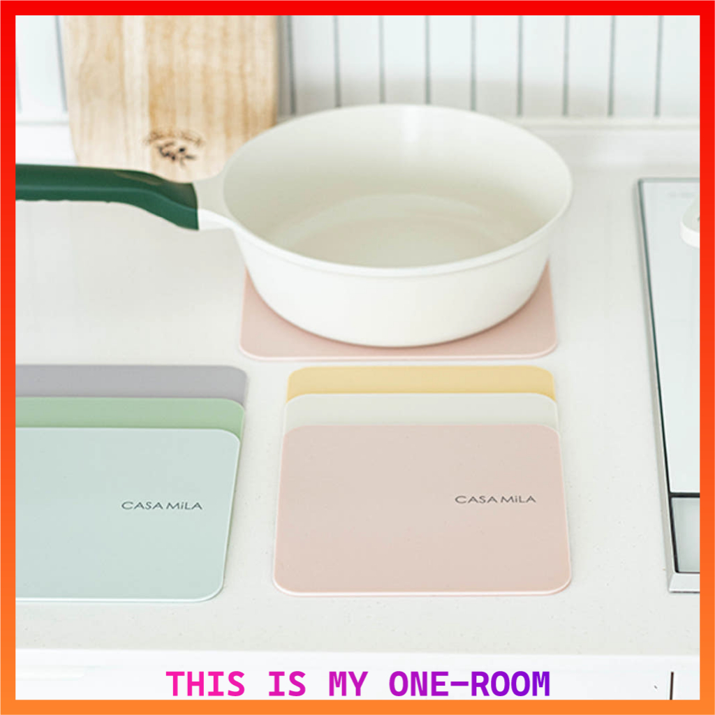 เสื่อซิลิโคนเหนี่ยวนํา CASAMILA | ป้องกันรอยขีดข่วนและทนความร้อน | สีพาสเทล 6 สี | ผลิตในเกาหลี