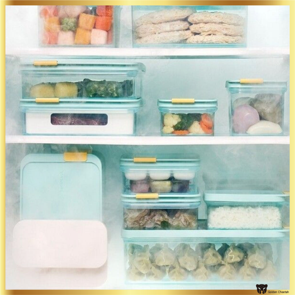 [ผลิตในเกาหลี] LocknLock Freezer Fit Airtight Food Storage Container | ที่จัดระเบียบตู้แช่แข็งวางซ้อ