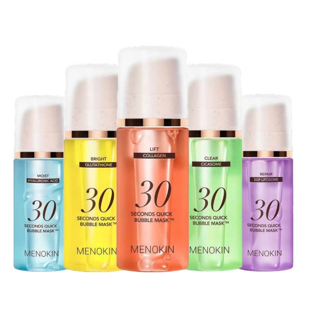 MENOKIN 30 Sec Bubble Mask 95ml 🫧 ยก / สว่าง / ใส / มอยส์ / ซ่อมแซม