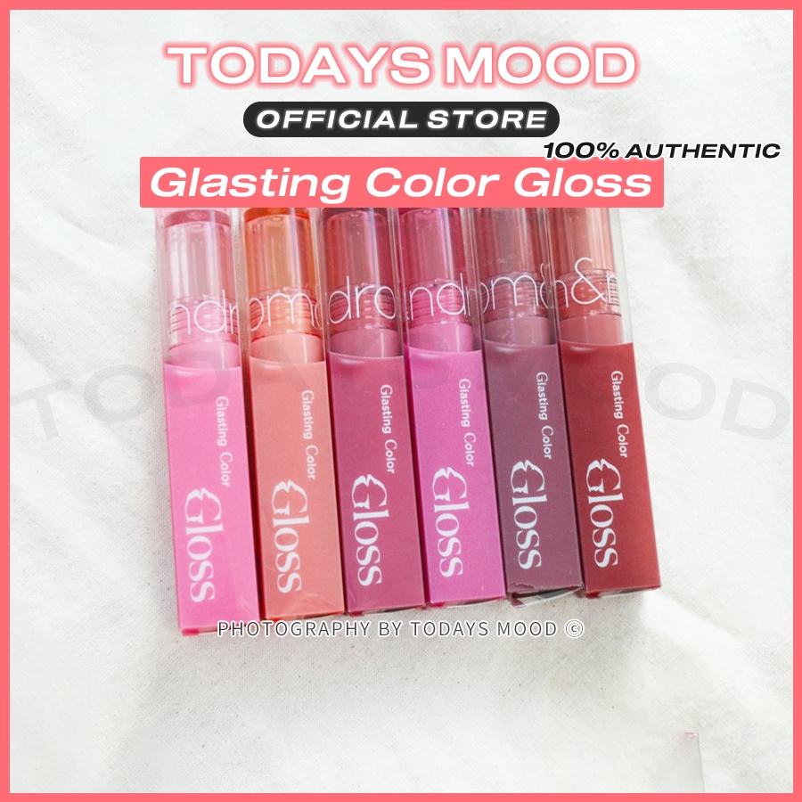 [rom&nd] Glasting Color Gloss ลิปกลอสสีติดทนนาน | Romand romnd ลิปทินท์เนื้อน้ํา