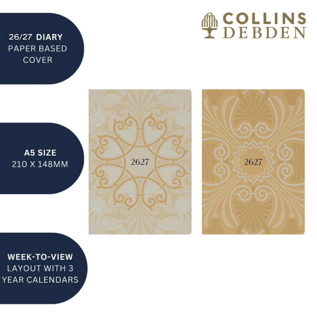 2026 - 2027 Mid Year Planner - 13 เดือน A5 ไดอารี่รายสัปดาห์ - Collins Debden Lavish Lux