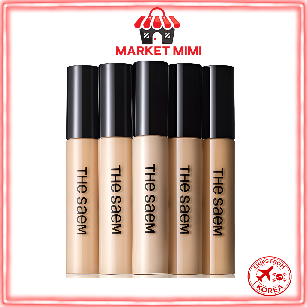 The Saem Cover Perfection Tip Concealer 9.5g 7Colors | Liquid Concealer | Dark Circle & Blemish Cove