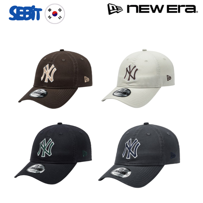 [NewEra] 9FORTY หมวกแก๊ป NY Yankees Basic ปรับสายได้ สไตล์มินิมอล ของแท้