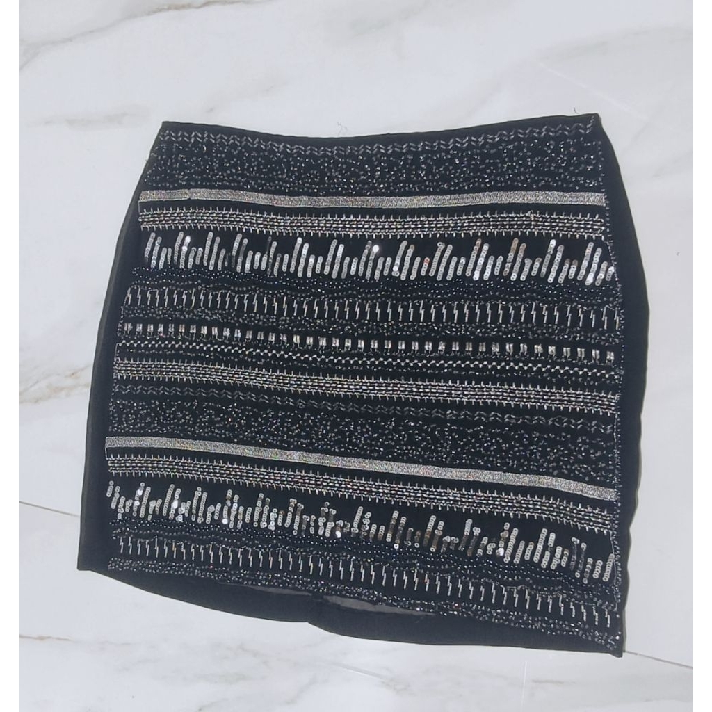 H&M EUR38 SEPAN SKIRT SIZE8 LP 80CM NON-STREAM BEAD