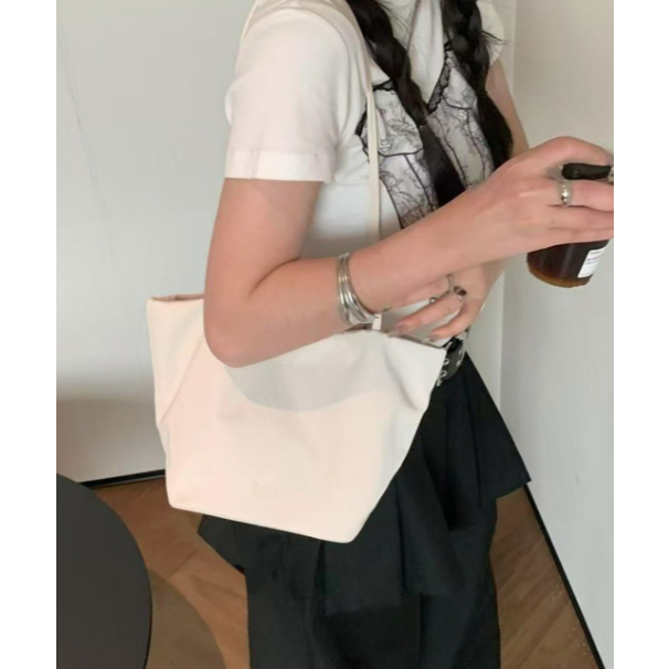 [The Noble] Simple Tote Nylon Easy Shoulder Bag