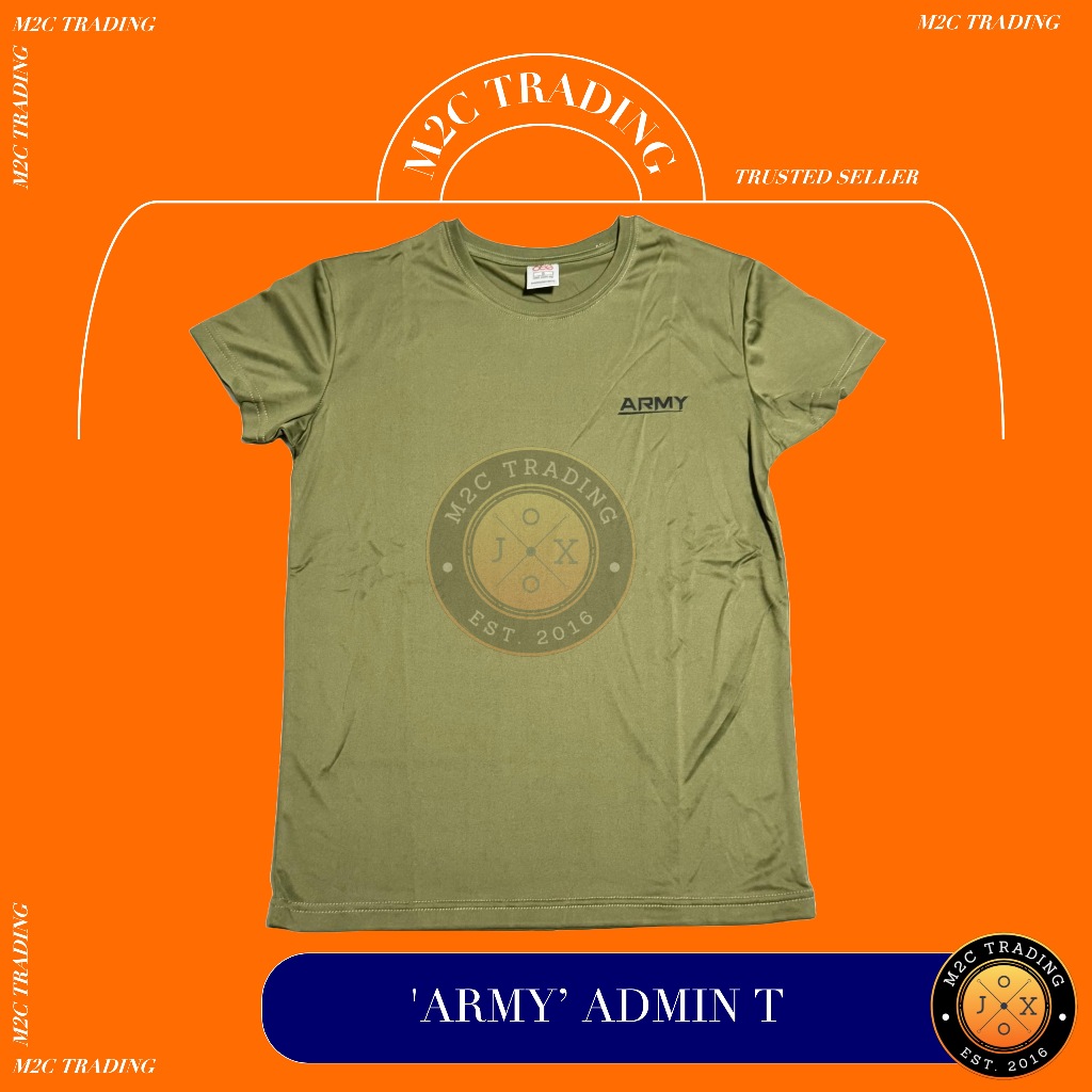 SAF ROUND NECK T SHIRT DRY FIT ARMY ADMIN T (POLYESTER) UNISEX