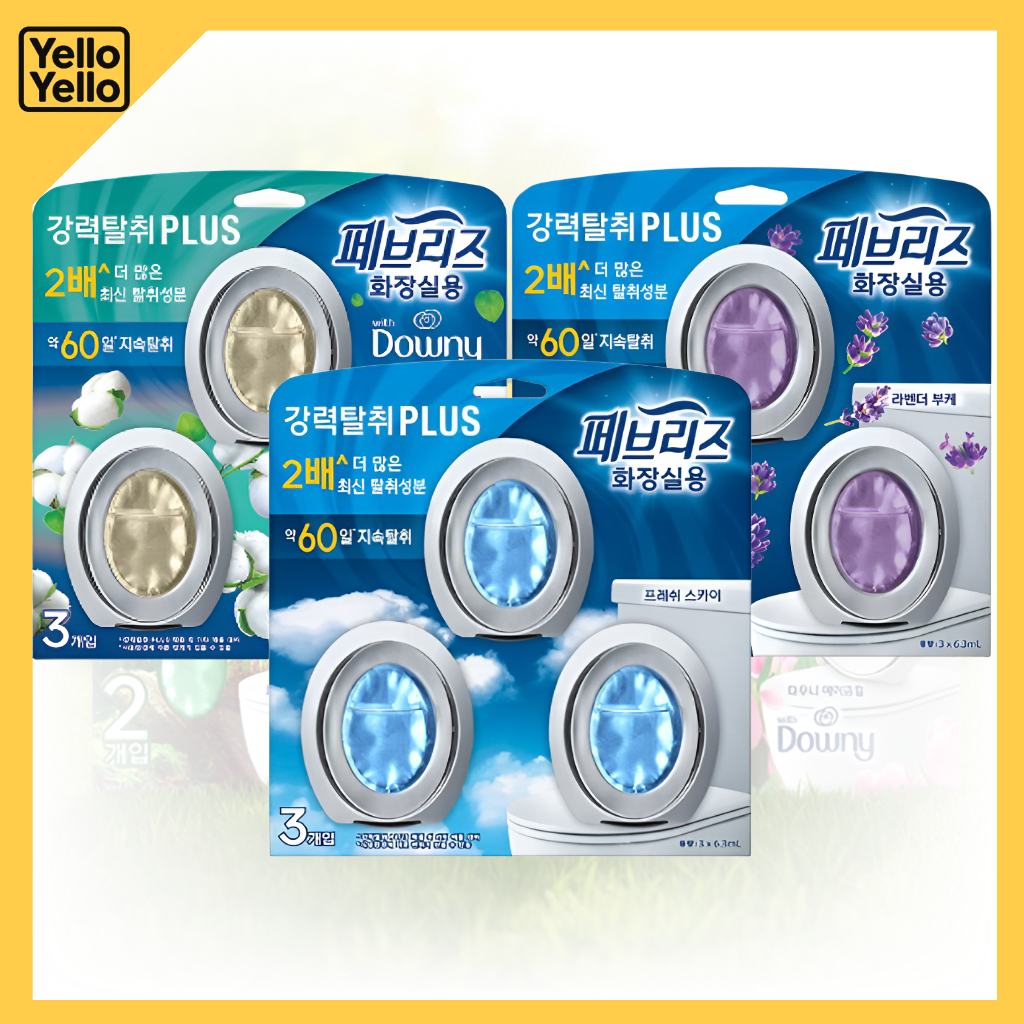 FEBBREZE น้ําหอมปรับอากาศในห้องน้ํา Strong Plus 18.9ml Fresh Sky Downy Lavender KOREA