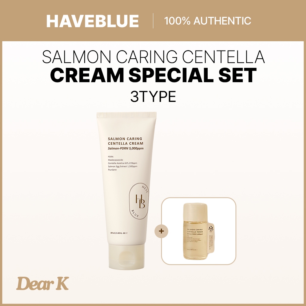 [HAVEBLUE] Salmon Caring Centella Cream Special Set