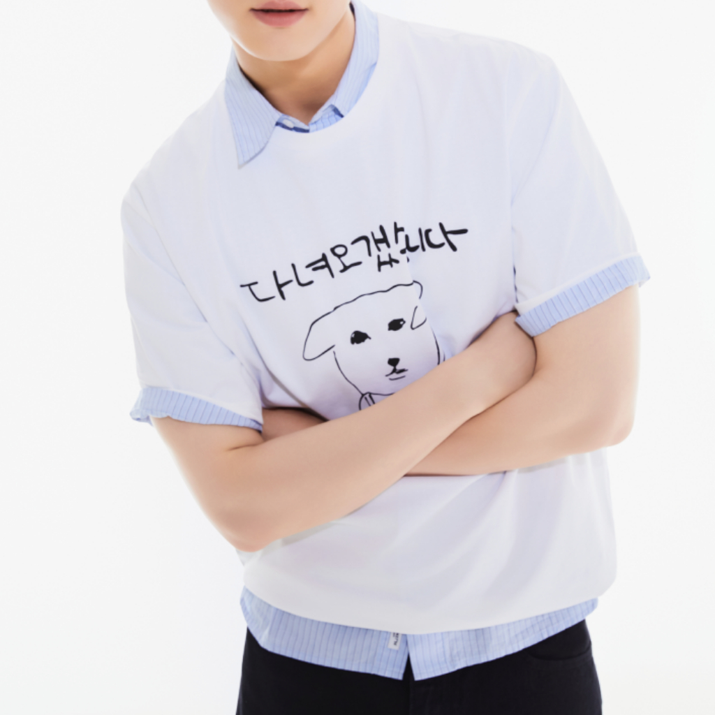 [GANADI x SPAO] เสื้อยืดโอเวอร์ไซซ์ กราฟิกสไตล์เกาหลี แบบลำลอง มีให้เลือก 6 สไตล์