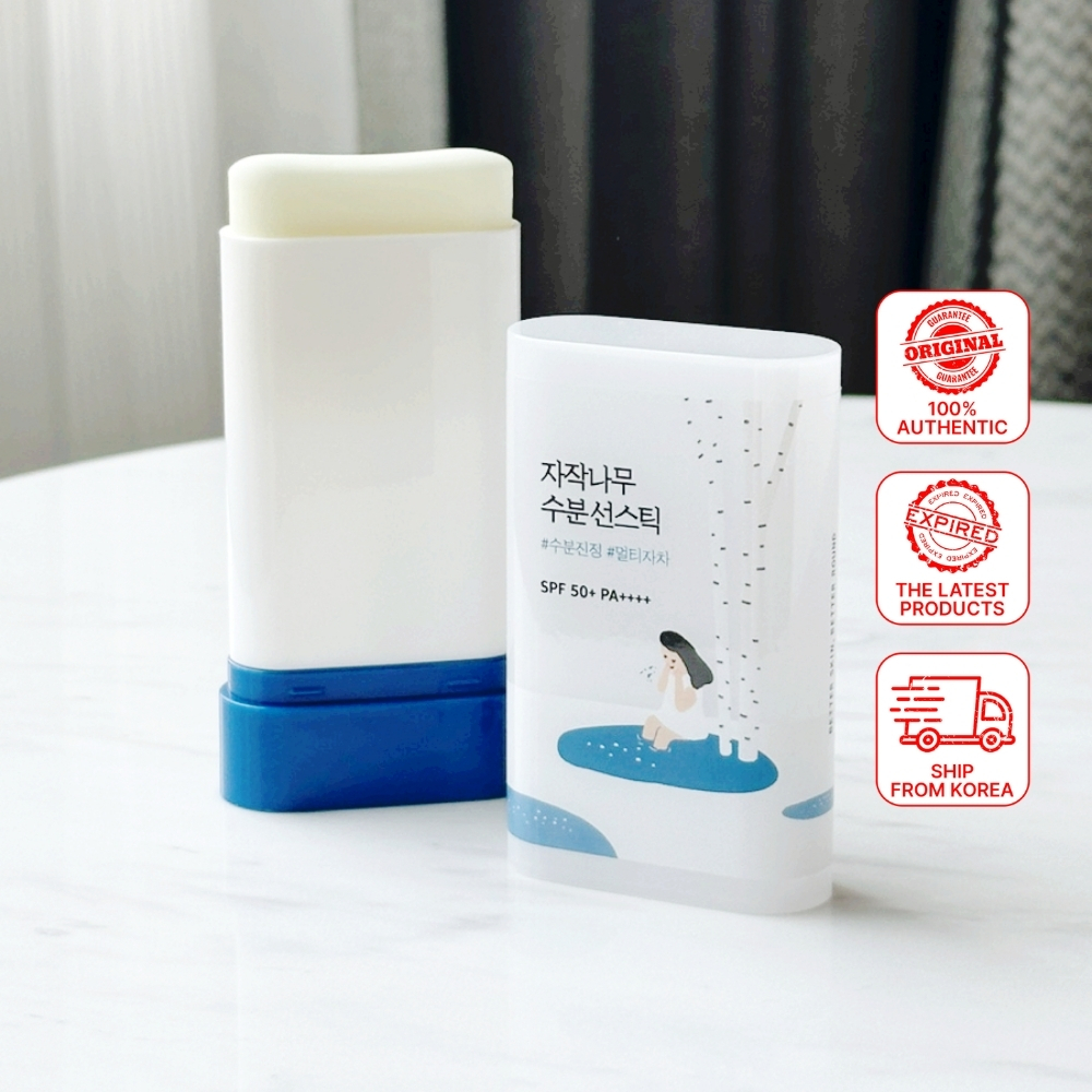 [1+1] Round LAB Birch Juice Moisturizing Sun Stick 19g SPF50+ PA++++ | สกินแคร์ป้องกัน