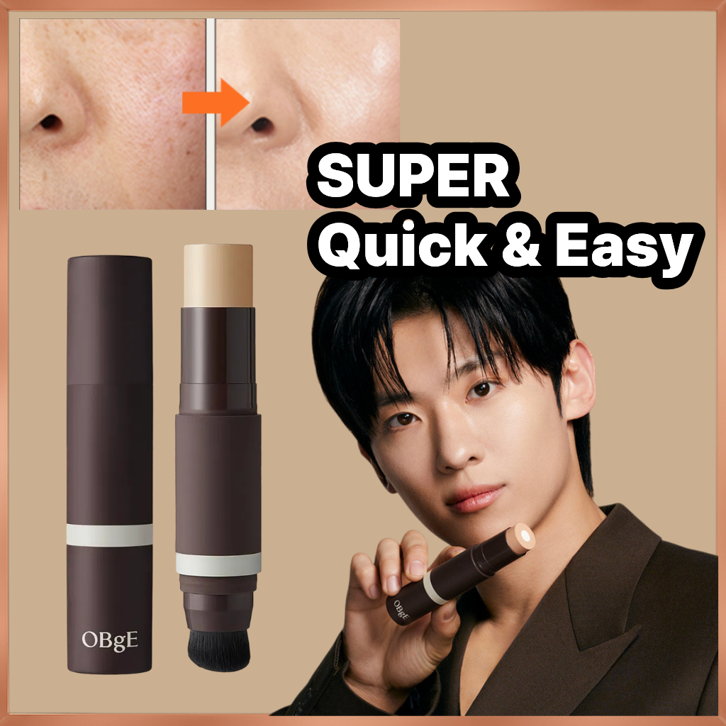 OBgE รองพื้น Natural Cover Stick | แต่งหน้าความงามเกาหลีสําหรับผู้ชาย&ผู้หญิง