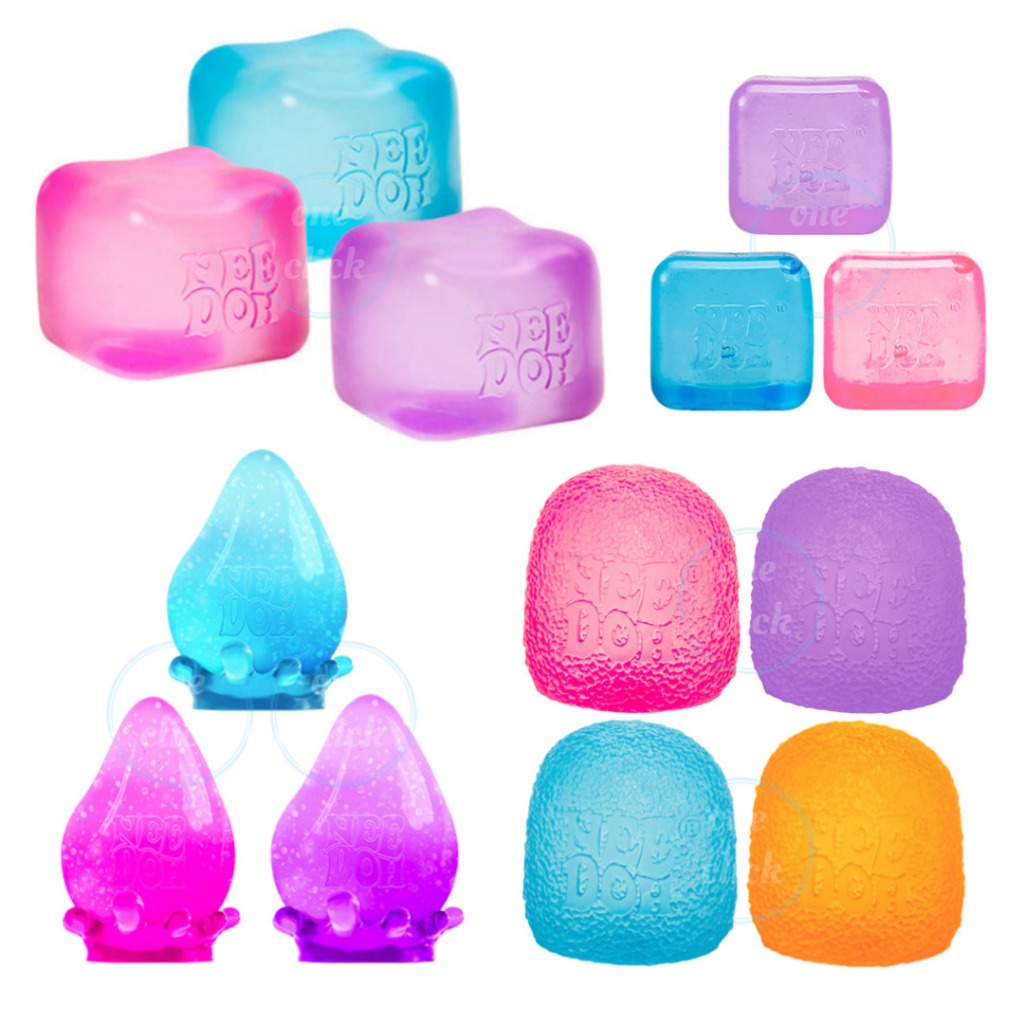NeeDoh ของเล่นแก้เครียด - Nice Cube Gumdrop Dream Drip ของเล่นเสริมสมาธิและคลายเครียด