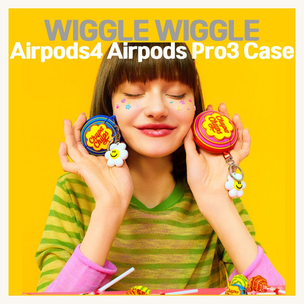 ( พร้อมส่ง) [Wiggle Wiggle] พวงกุญแจเคส Chupa Chups AirPods น่ารัก, AirPods Pro 3, เคส AirPods 4 | ป