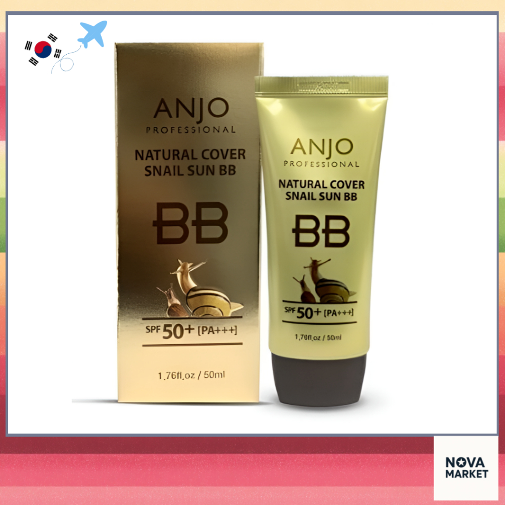 [Anjo] Natural Cover Snail Sun BB Cream 1 ชิ้น 50ml