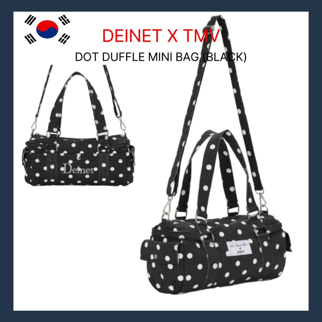 KR [DEINET X TMV] DOT DUFFLE MINI BAG (สีดํา)