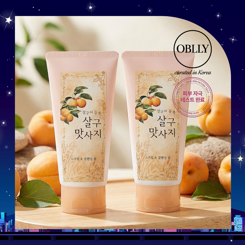 [LG Household & HealthCare] Debon Apricot Massage Scrub & โฟมล้างหน้า 120g (K-Beauty / LG H&H / Eco 