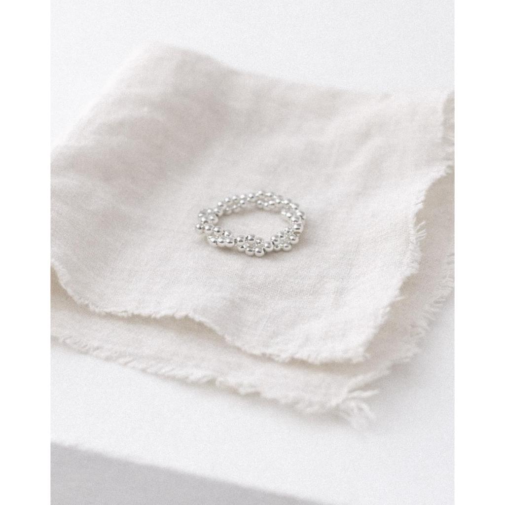 [KOREA] TOCCO_Mini Silver Beaded Ring