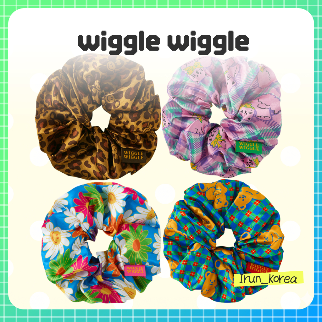 [Wiggle Wiggle] Wiggle Wiggle Big Size Scrunchie Hair Tie (4 แบบ)