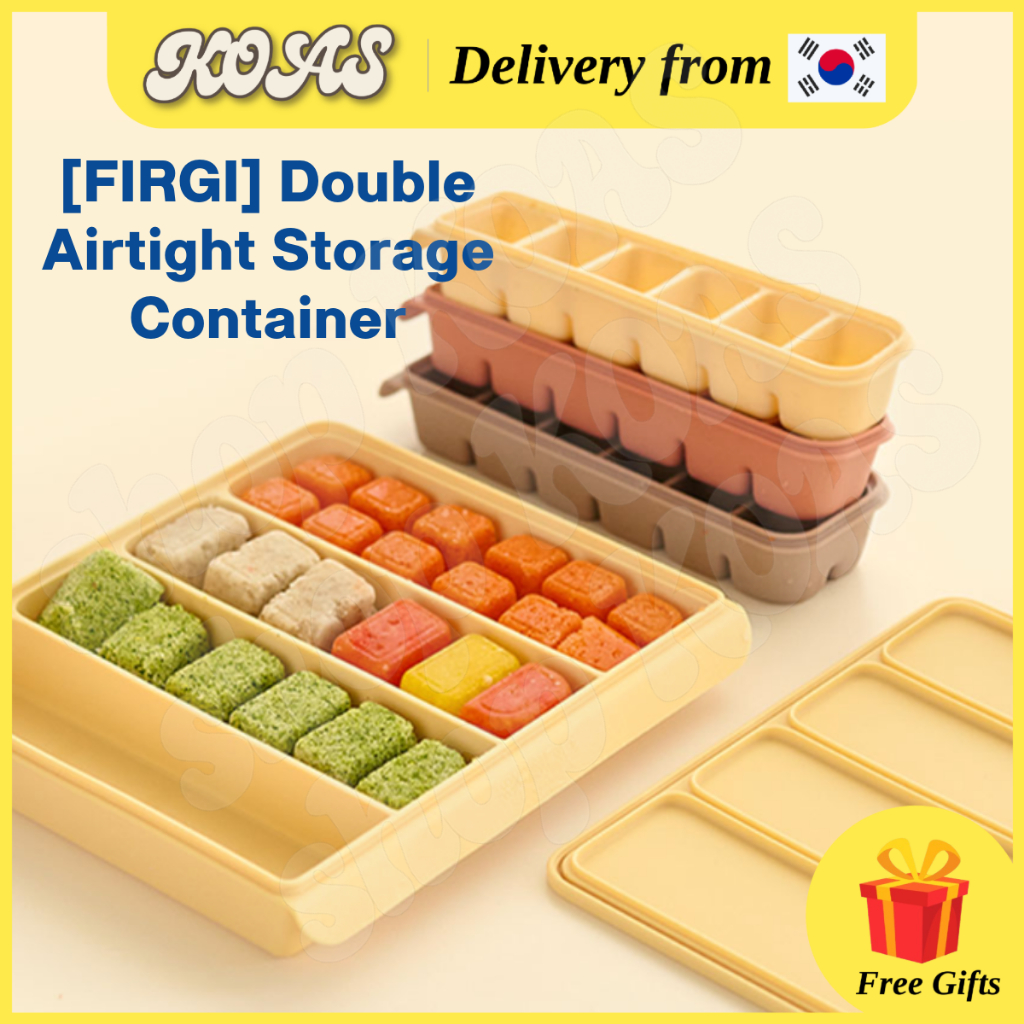 [FIRGI] Double Airtight Storage Container, Baby Food Cube