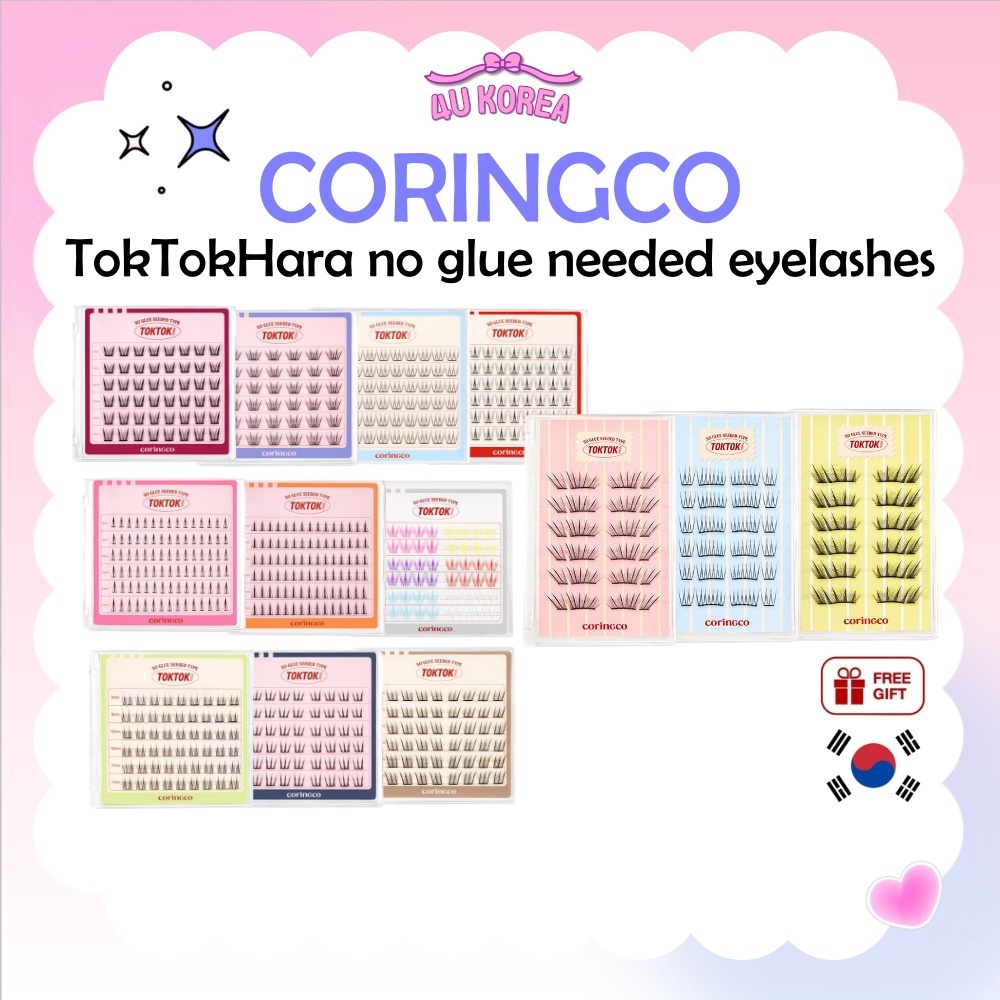 CORINGCO TokTokHara NoGlue Eyelashes 9 types / K-BEAUTY