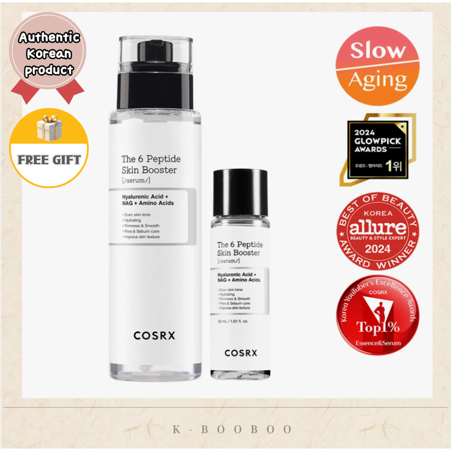 [COSRX] เซรั่ม 6 Peptide Skin Booster 150ml เซ็ตพิเศษ (แถม Peptide Serum 30ml)