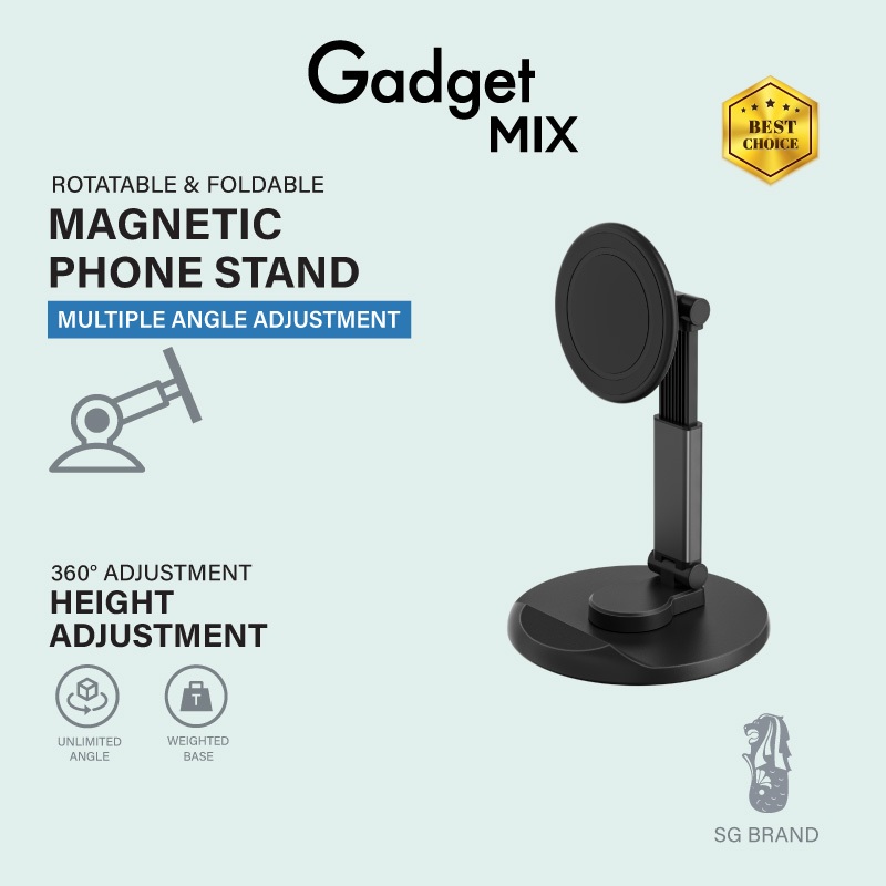 Gadget Mix Diginut DJ-26 Magnetic Adjustable Stand สีดํา