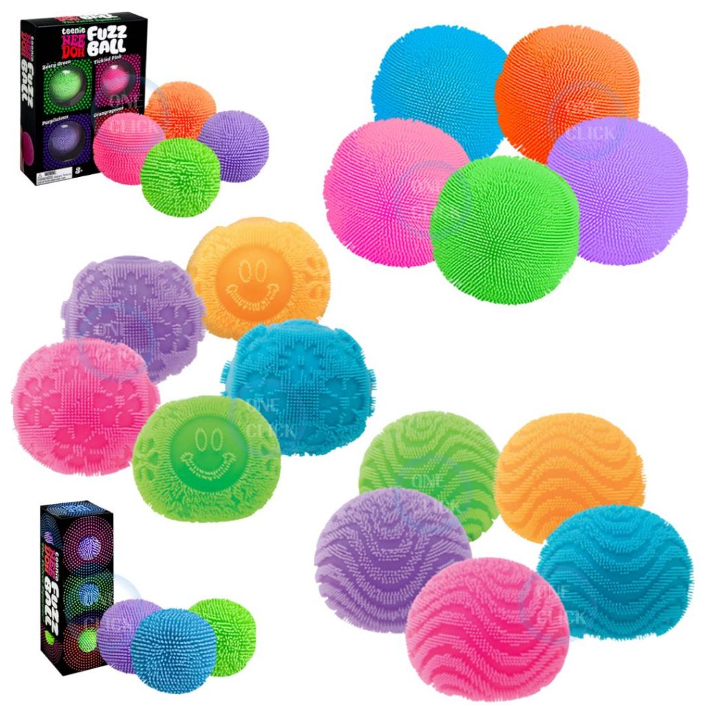 NeeDoh Fuzz Ball Flower Decompression Ball - Original Wave Flower Fuzz Stress Relief Fidget Toy