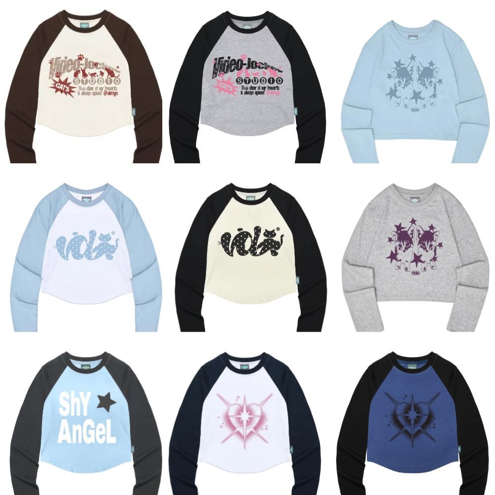 [VIDEO JOCKEY] เสื้อยืด LS Raglan  ✈️จัดส่งจากกรุงเทพเกาหลี