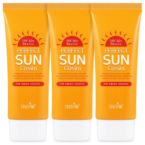 TOUCH ME Moisturizing Daily Sun Cream SPF50+ PA++++ 60ml x 3 แพ็ค