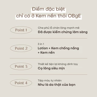 [OBgE Official] เซ็ตรองพื้นและกันแดดสติ๊ก Natural Cover Foundation + Pore Zero Oil Control Sun Stick | ปกปิดผิว + กันแดด + คุมมัน | SPF50+ PA++++