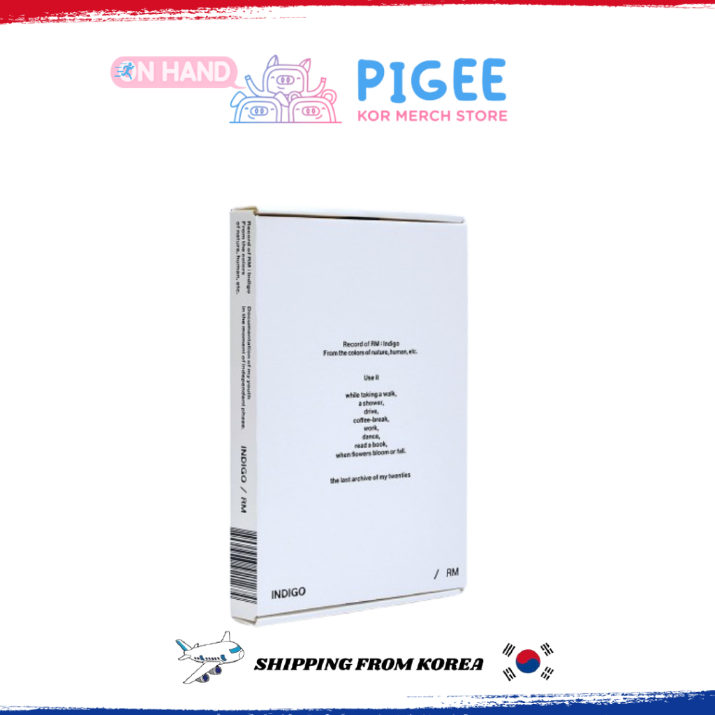 BTS RM - [ INDIGO ] 1ST ALBUM (BOOK EDITION)