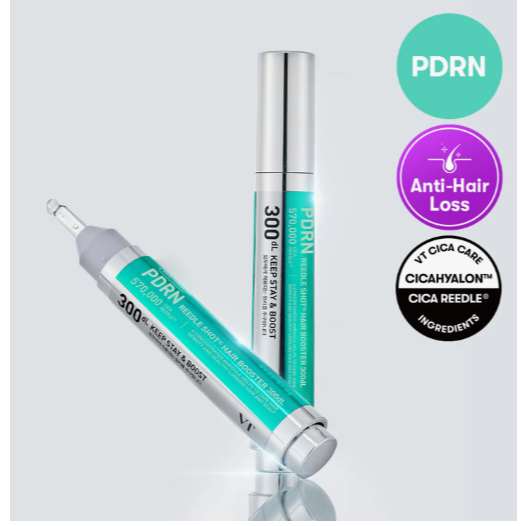 VT COSMETICS VT เครื่องสําอาง PDRN Reedle Shot Hair Ampoule 300dL | Nourishing & Strength Care โดย m