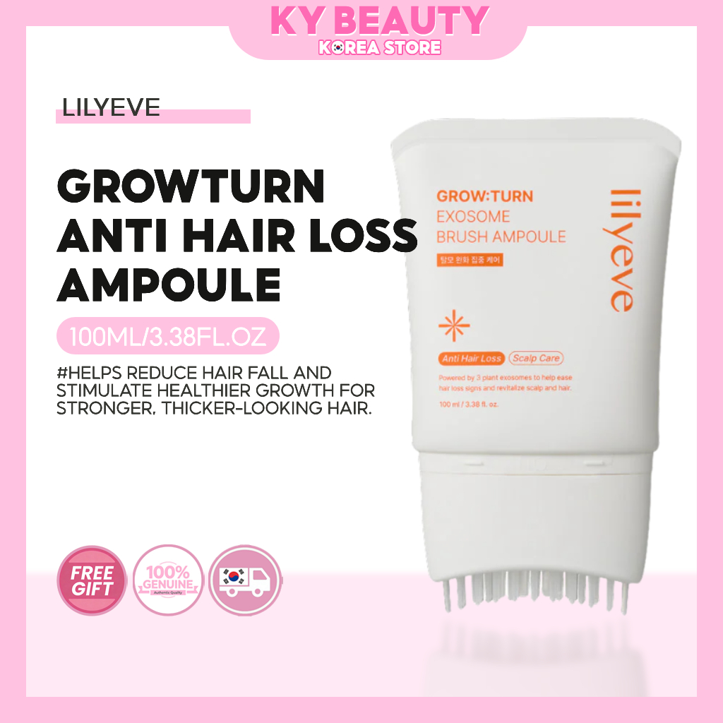 Lilyeve GrowTurn Anti Hair Loss Ampoule 100ml+รีฟิล 90ml| เกาหลี แฮร์ เอสเซ้นส์ แอนด์ เซรั่ม