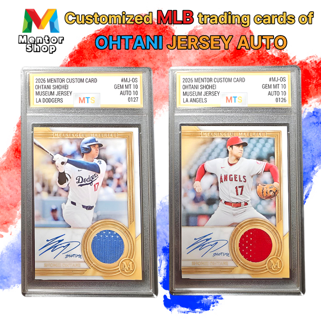 [ร้านเมนเตอร์] ✨ Shohei Ohtani Custom Facsimile Jersey Auto Card ✨ การ์ดแบบกําหนดเอง MLB-Inspired พร