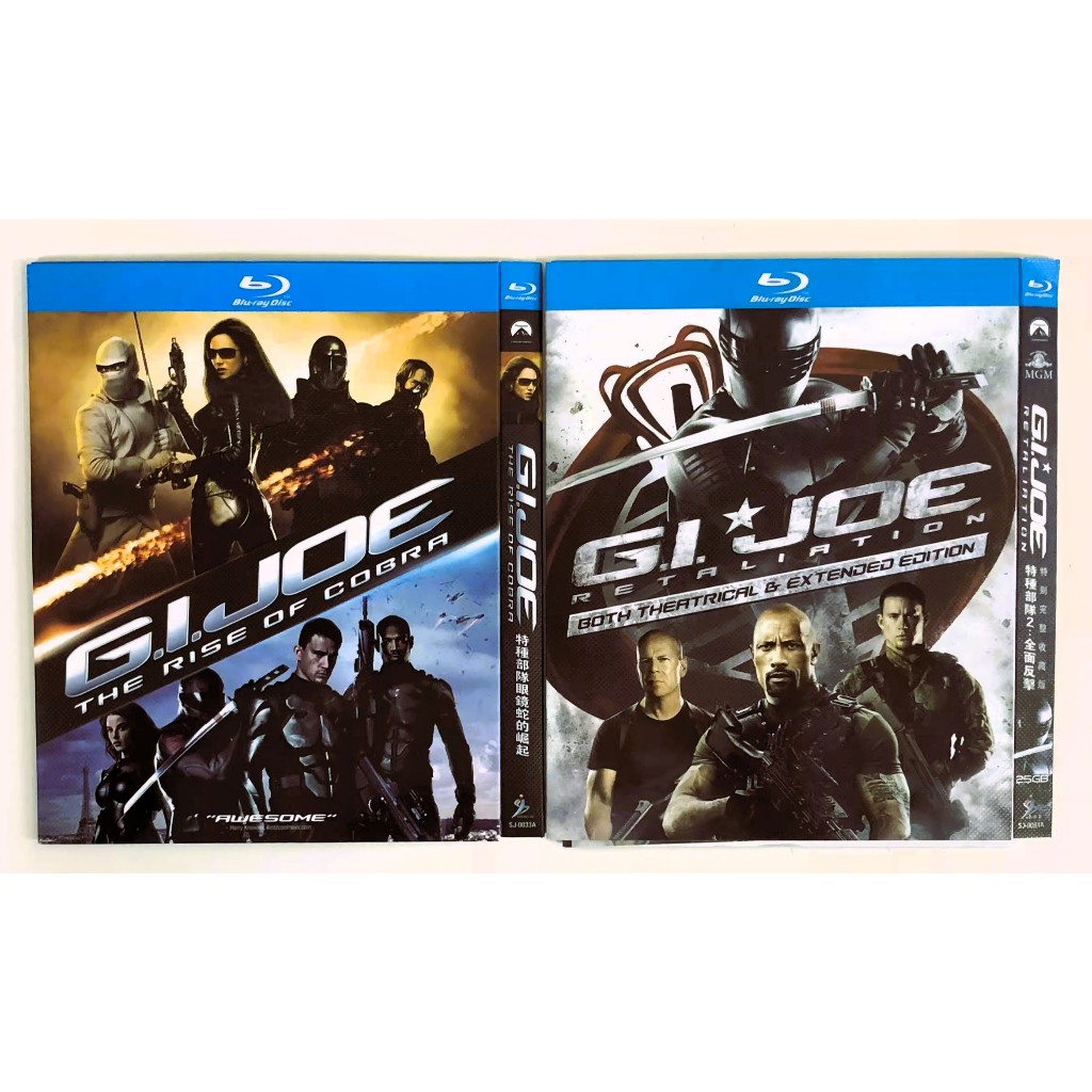 SG ผู้ขาย GI ภาพยนตร์ Joe 1 & 2 Blu Ray SUPERHERO