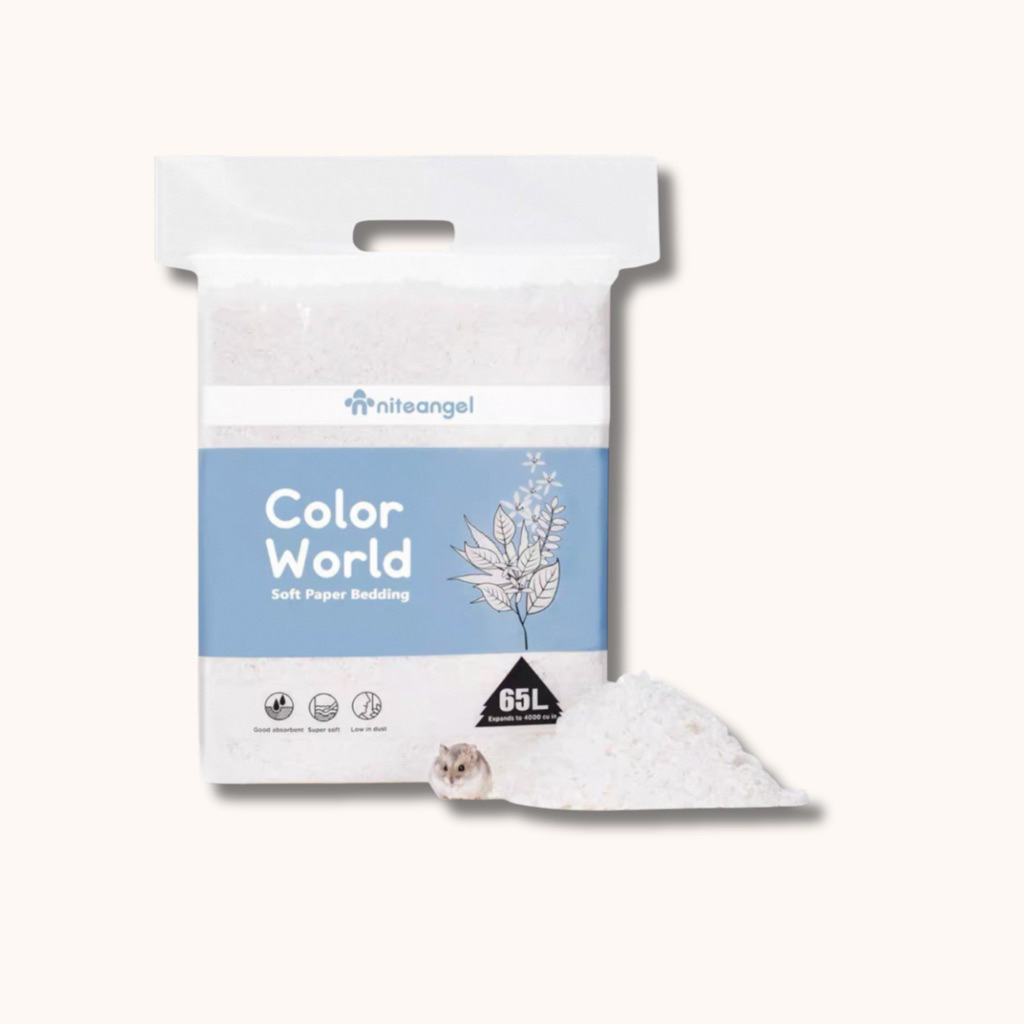 Niteangel Colorworld Paper Bed Dust Free 65L (สีขาว)