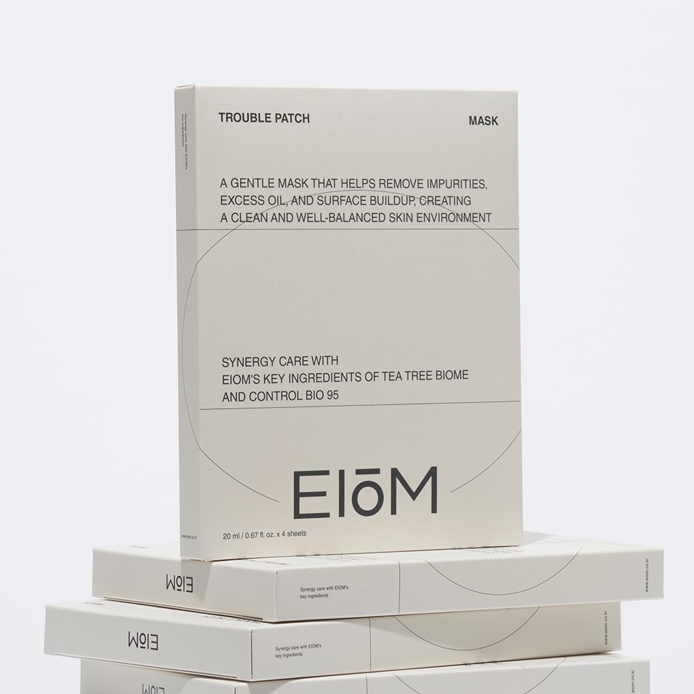 Eeom Trouble Patch Mask 1 กล่อง (4 ชิ้น) | Micro-needle Acne Patch Spot Treatment Pimple Patch Sooth