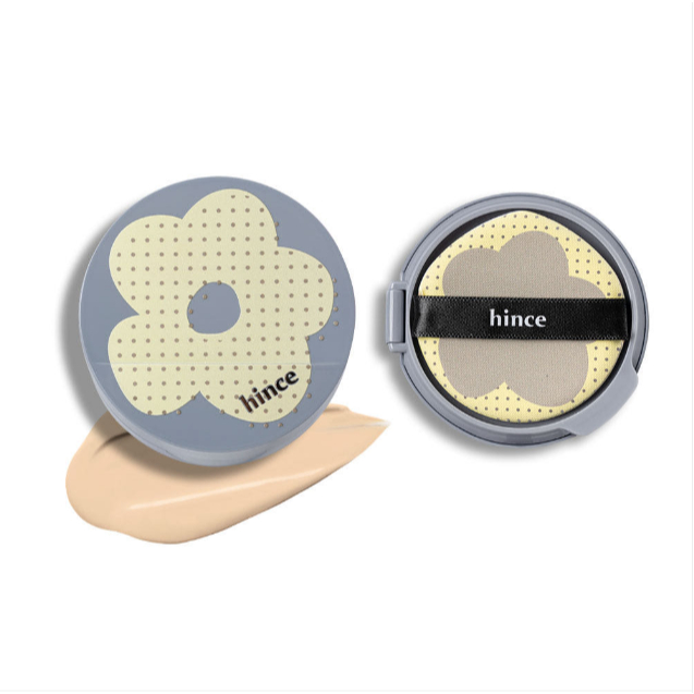 [K-Beauty] Hince Second Skin Mesh Matte Cushion & Refill Set, Blue Cushion, Spring Edition
