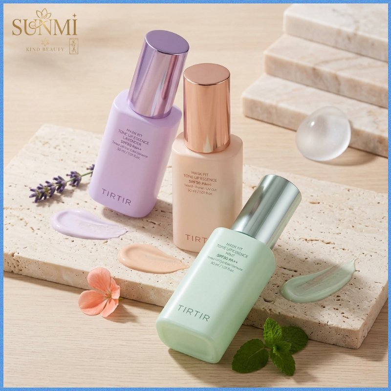 TIRTIR Mask Fit Tone Up Essence (4 สี) โซลูชั่นบํารุงผิว 3-in-1 ของคุณเพื่อความชุ่มชื้น การป้องกัน แ