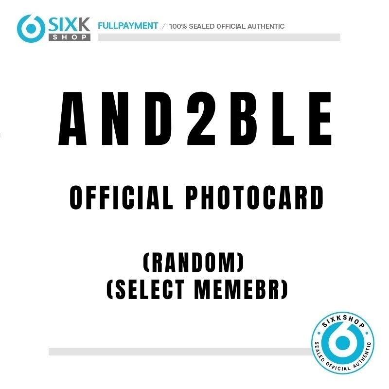 (ONLY POB) AND2BLE OFFICIAL PHOTOCARD