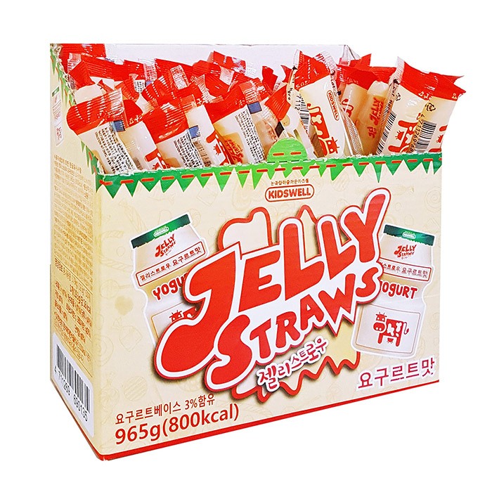 Kidswell Jelly Straws รสโยเกิร์ต 19.3g (แพ็ค 50)