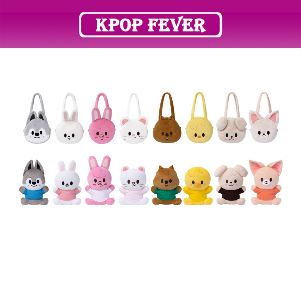 STRAY KIDS [SKZOO EVERYWHERE ALL AROUND THE WORLD] in Seoul MD - Face Shoulder Bag / Plush Hug-Me ve