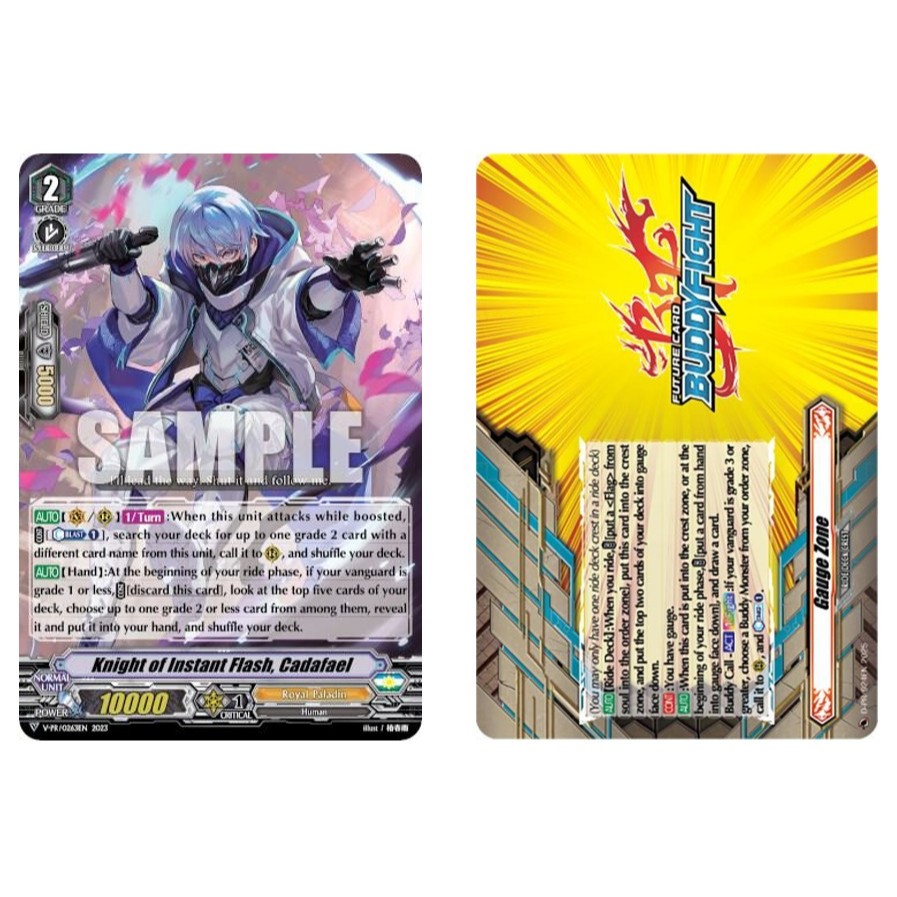 การ์ดแวนการ์ดภาษาอังกฤษ Knight of Instant Flash, Cadfael V-PR/0263 - PR /Gauge Zone D-PR/924EN - PR