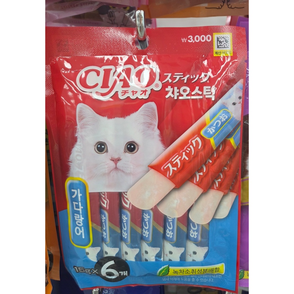 CIAO Stick ขนมแมว / CIAO Churu Jelly (15g  6 แท่ง)