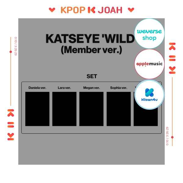 [POB][5 SET](MEMBER ver.) KATSEYE [WILD] 3rd EP ALBUM (14th Aug.2026)