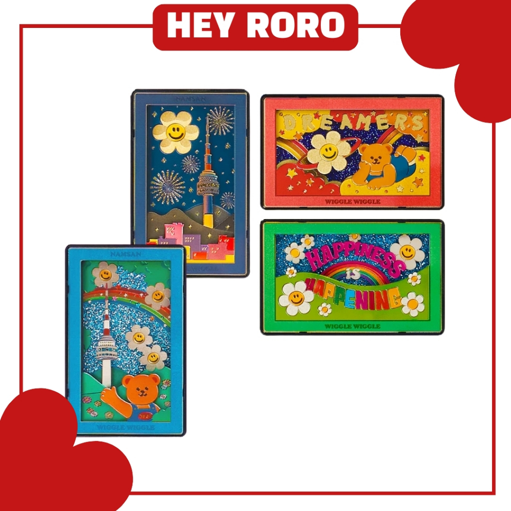 Wiggle Wiggle 3D Magnet Types 4