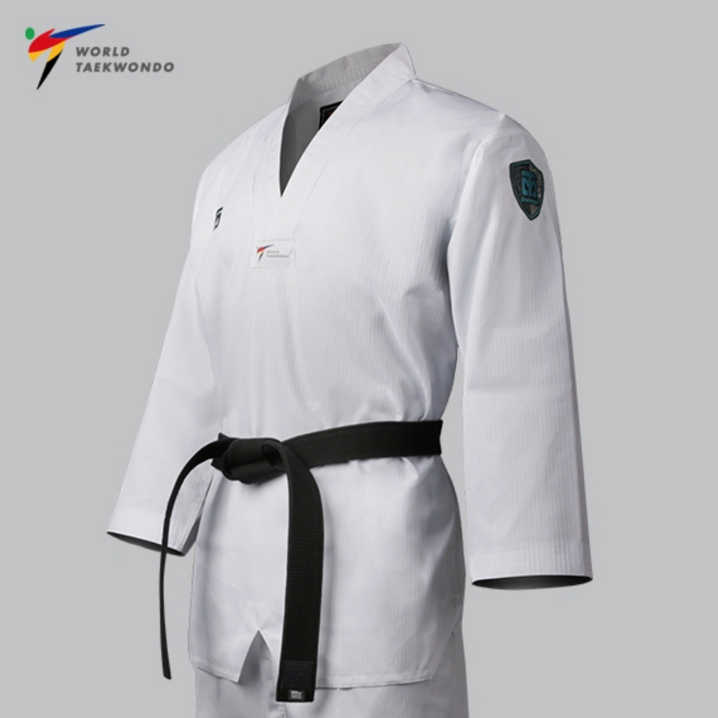 [Mooto] ชุดศิลปะการต่อสู้ Challenger Martial Arts Taekwondo TKD Uniform - White Neck