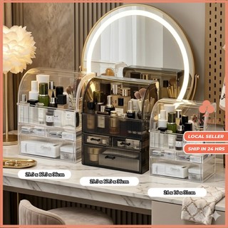 Acrylic Makeup Organizer Large Capacity Transparent Cosmetic Storage Box