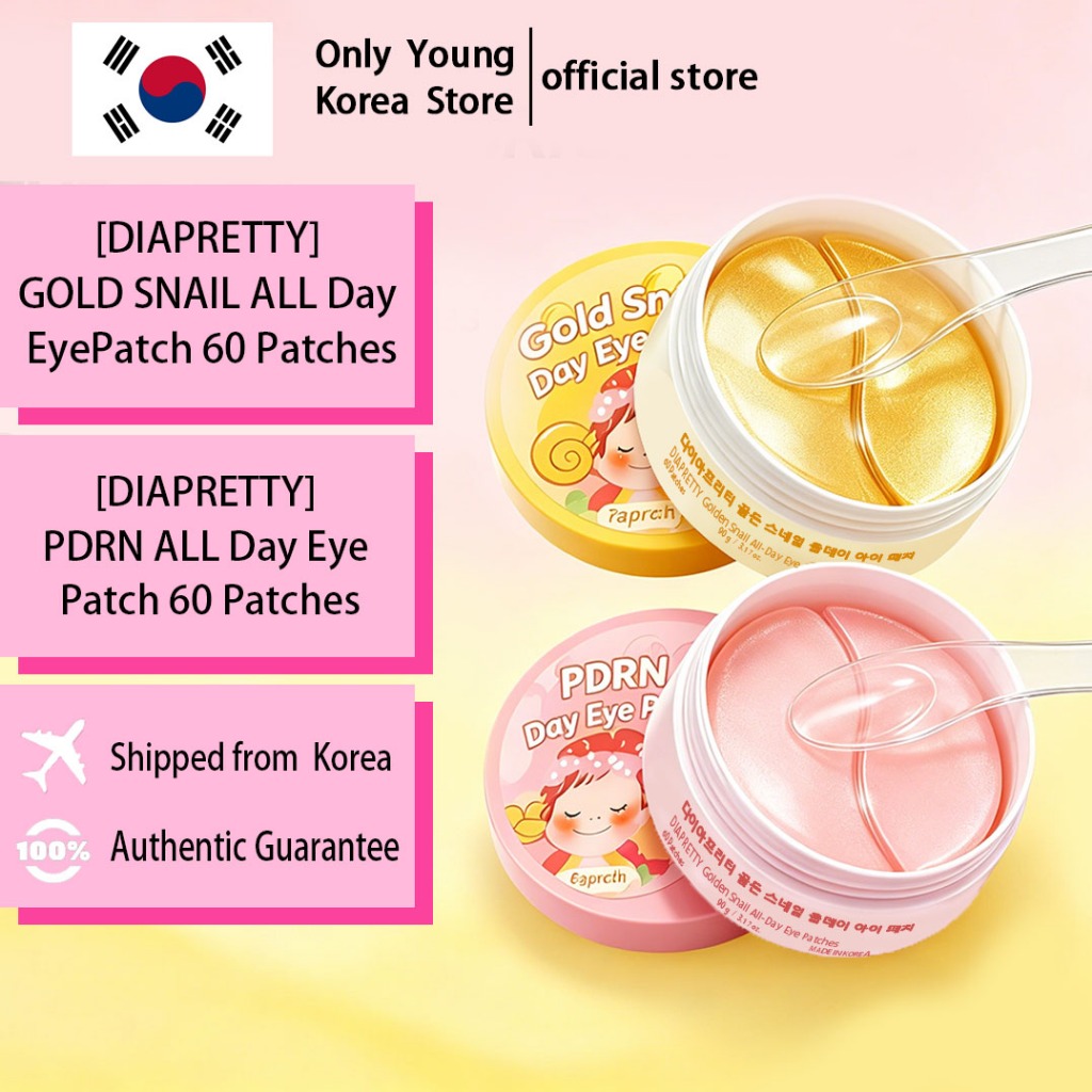 [DIAPRETTY] GOLD SNAIL ALL Day Eye Patch 60 แพทช์ PDRN ALL Day Eye Patch 60 แพทช์