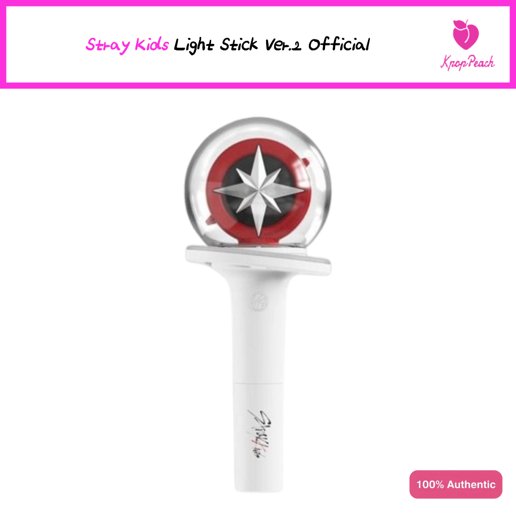 [พร้อมส่ง] แท่งไฟ Stray Kids Lightstick Official Ver.2 ของแท้ - SKZ Straykids Kpop Light Stick